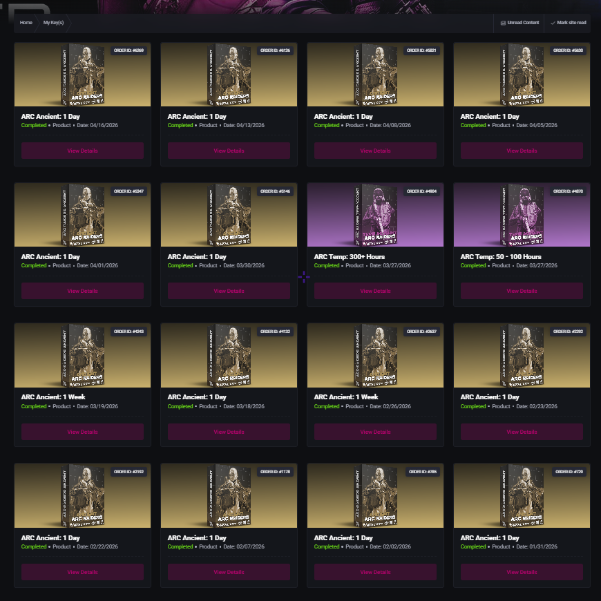 Customer screenshot