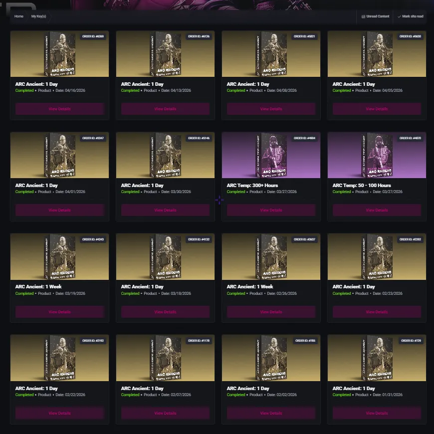 Customer screenshot