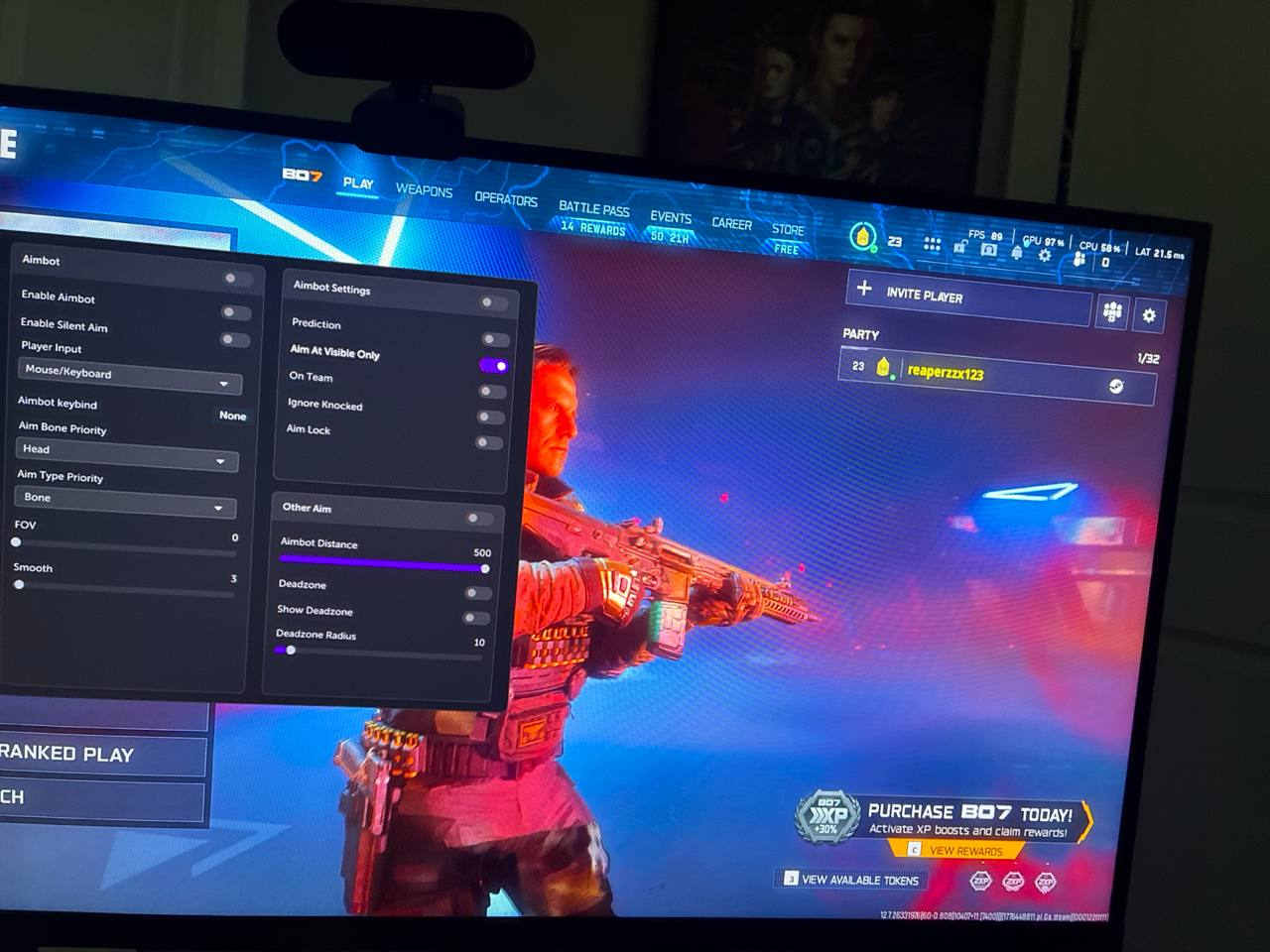 Customer screenshot