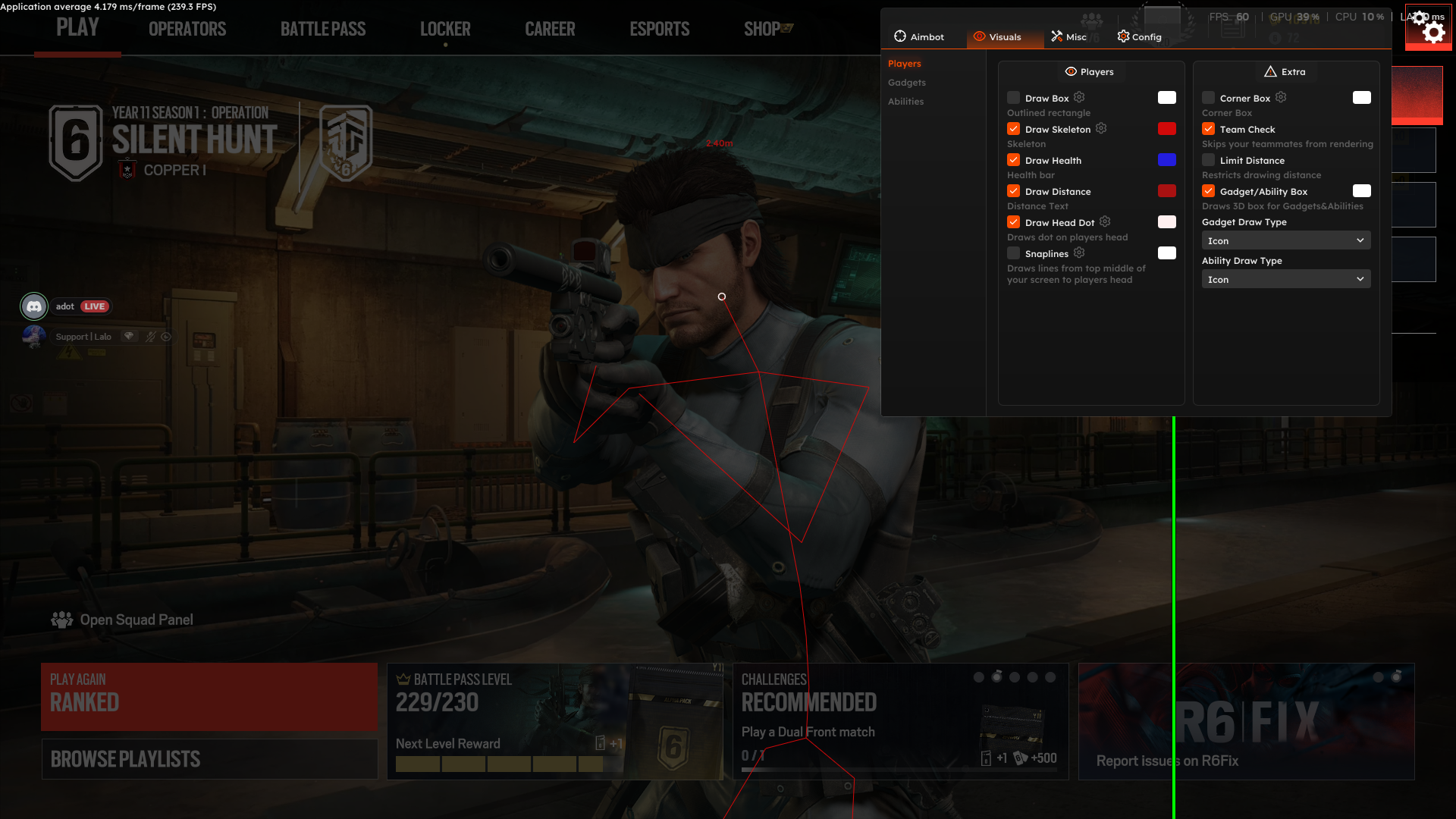 Customer screenshot