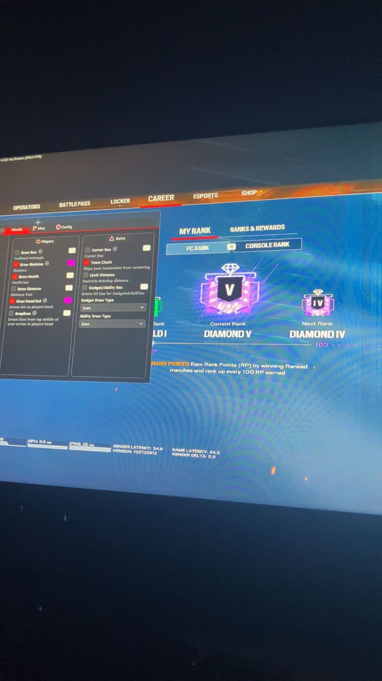 Customer screenshot