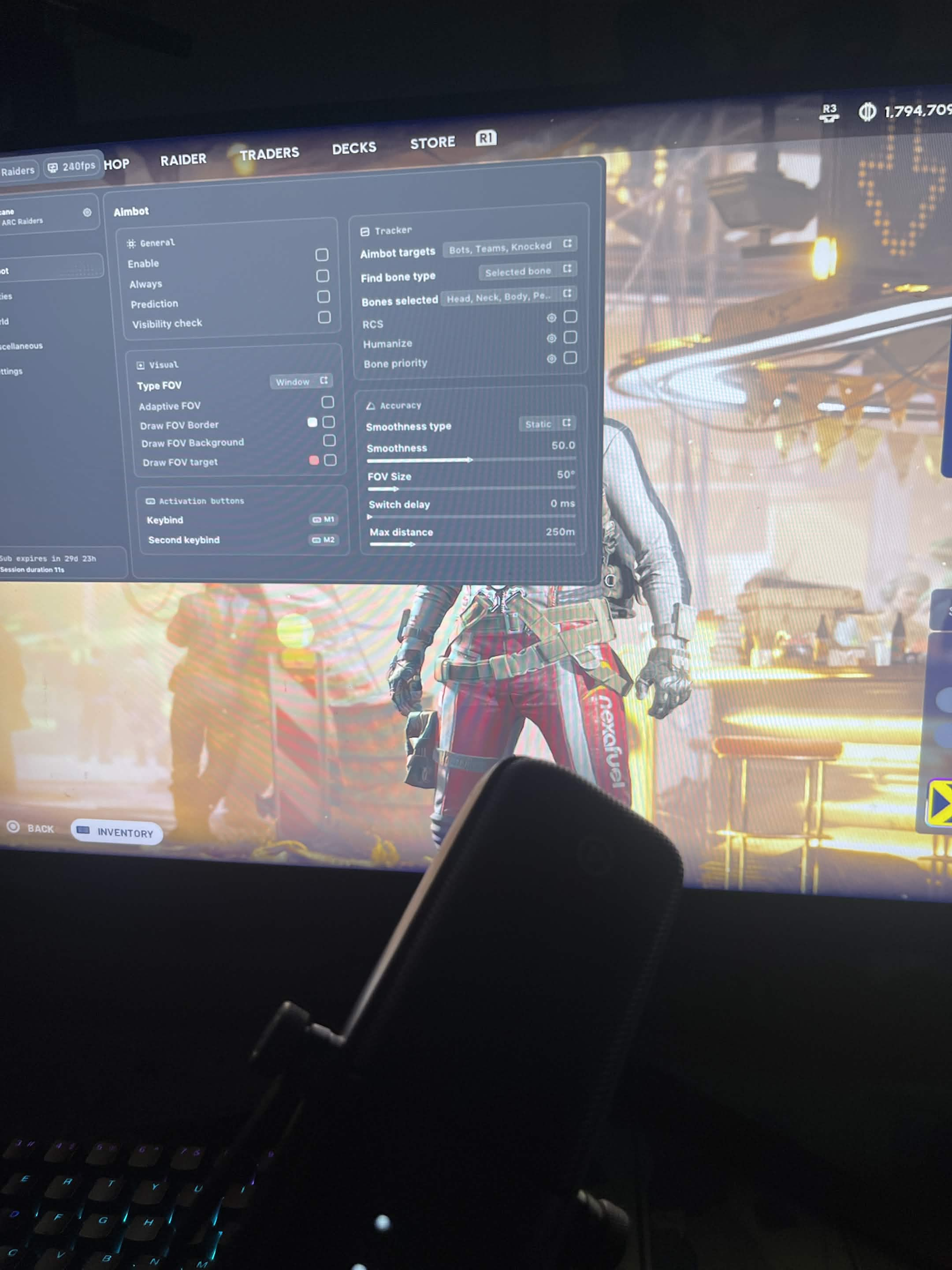 Customer screenshot