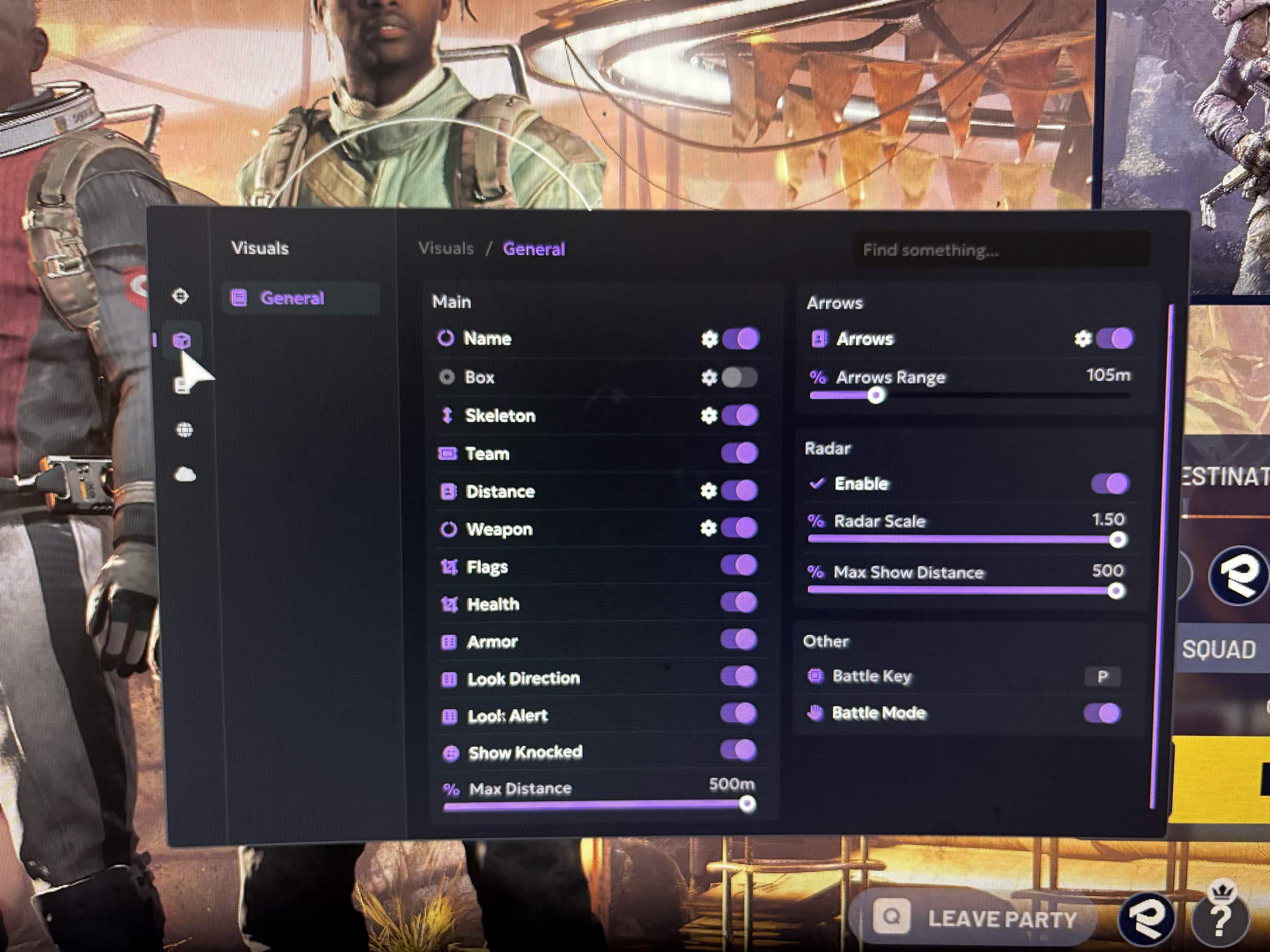 Customer screenshot