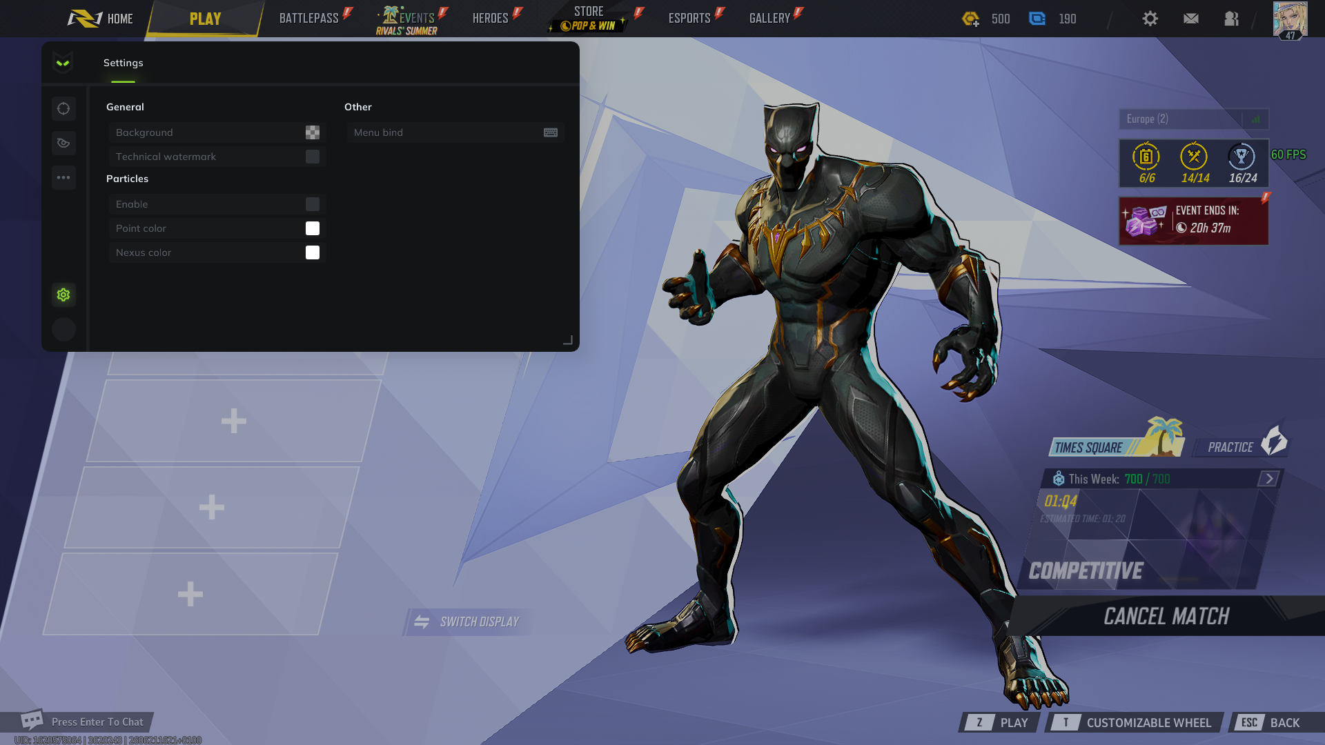 Customer screenshot