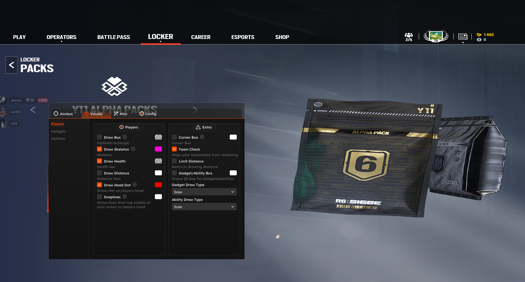 Customer screenshot